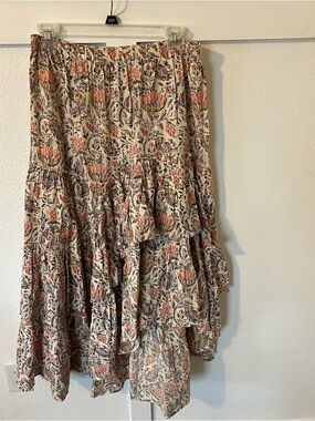 Talisman Women's Large Floral Flowy Skirt.